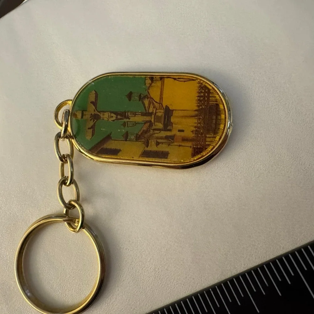 I Love Cordoba Keychain‎ Gold Tone Souvenir Travel Charm City Landmark